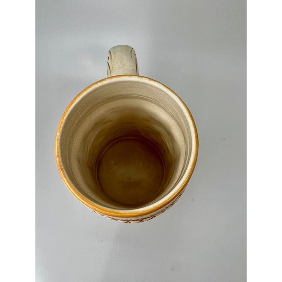 VINTAGE BEER STEIN/MUG MADE IN OCCUPIED JAPAN HAND PAINTED RAISED ARTWORK DESIGN - Picture 6 of 7